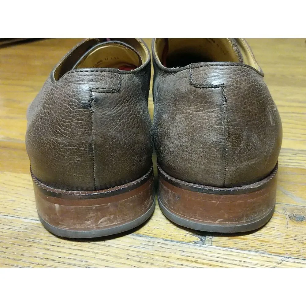 Cole Haan Men's Brown Pebbled Leather‎ Derby Shoes 13 M C12660